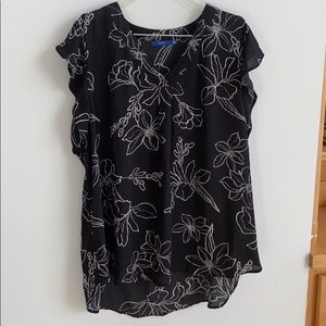 Apt 9, Flounce Sleeve, Blouse, Size 1X
